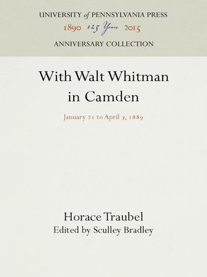 cover image of With Walt Whitman in Camden